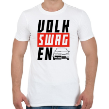 PRINTFASHION VOLK-SWAG-EN - Férfi póló - Fehér férfi póló