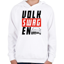 PRINTFASHION VOLK-SWAG-EN - Gyerek kapucnis pulóver - Fehér gyerek pulóver, kardigán