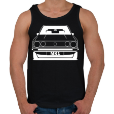 PRINTFASHION Volkswagen golf Mk1  - Férfi atléta - Fekete atléta, trikó