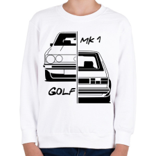 PRINTFASHION Volkswagen Golf MK1 - Gyerek pulóver - Fehér gyerek pulóver, kardigán