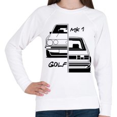 PRINTFASHION Volkswagen Golf MK1 - Női pulóver - Fehér
