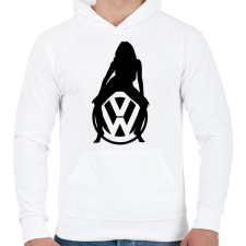 PRINTFASHION VOLKSWAGEN HOT FEKETE - Férfi kapucnis pulóver - Fehér férfi pulóver, kardigán