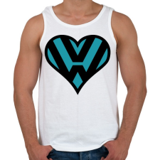 PRINTFASHION Volkswagen love - Férfi atléta - Fehér atléta, trikó