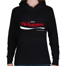 PRINTFASHION Volkswagen  - Női kapucnis pulóver - Fekete női pulóver, kardigán