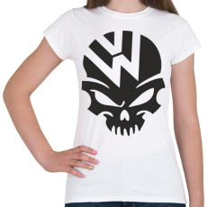 PRINTFASHION Volkswagen Skull - Női póló - Fehér