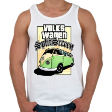 PRINTFASHION VolksWagen SplitScreen - Férfi atléta - Fehér atléta, trikó