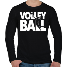 PRINTFASHION Volleball - Röplabda - Férfi hosszú ujjú póló - Fekete