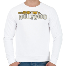 PRINTFASHION Volt egyszer egy hollywood - Férfi pulóver - Fehér