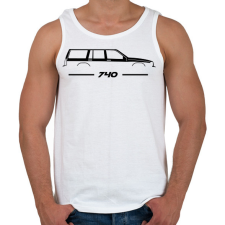 PRINTFASHION Volvo 740 (4) - Férfi atléta - Fehér atléta, trikó