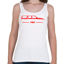 PRINTFASHION Volvo 760 (3) - Női atléta - Fehér női trikó