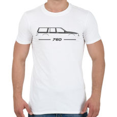 PRINTFASHION Volvo 760 (4) - Férfi póló - Fehér