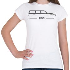 PRINTFASHION Volvo 760 (4) - Női póló - Fehér női póló