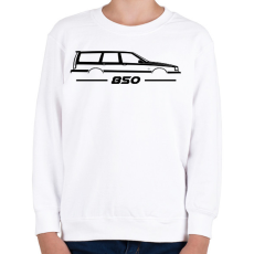 PRINTFASHION Volvo 850 Black - Gyerek pulóver - Fehér