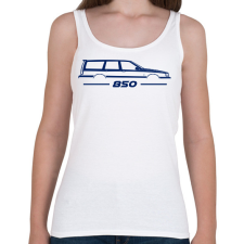 PRINTFASHION Volvo 850 Blue - Női atléta - Fehér női trikó