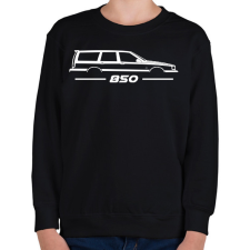 PRINTFASHION Volvo 850 White - Gyerek pulóver - Fekete gyerek pulóver, kardigán