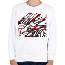 PRINTFASHION Vonalak - Gyerek pulóver - Fehér gyerek pulóver, kardigán