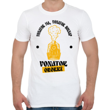 PRINTFASHION Vonatok ma, holnap, örökké - Férfi póló - Fehér férfi póló