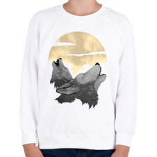PRINTFASHION Vonyító farkasok - Gyerek pulóver - Fehér gyerek pulóver, kardigán