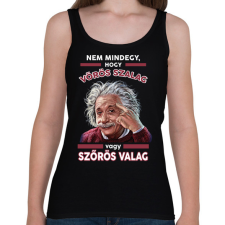 PRINTFASHION Vörös szalag?! - Női atléta - Fekete női trikó