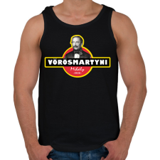 PRINTFASHION VörösMartyni - Férfi atléta - Fekete atléta, trikó