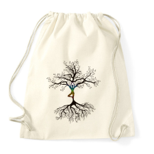 PRINTFASHION Vriksasana - Sportzsák, Tornazsák - Natúr tornazsák