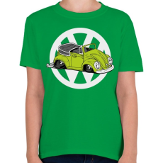 PRINTFASHION VW bogár zöld - Gyerek póló - Zöld
