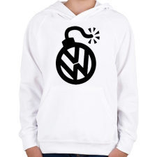 PRINTFASHION VW bomba - Gyerek kapucnis pulóver - Fehér gyerek pulóver, kardigán