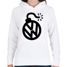 PRINTFASHION VW bomba - Női kapucnis pulóver - Fehér női pulóver, kardigán