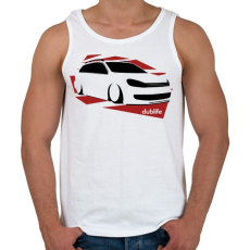 PRINTFASHION VW Dublife - Férfi atléta - Fehér