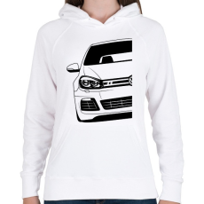 PRINTFASHION VW Golf - Női kapucnis pulóver - Fehér