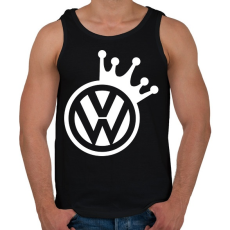 PRINTFASHION VW Király (fehér) - Férfi atléta - Fekete