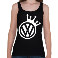 PRINTFASHION VW Király (fehér) - Női atléta - Fekete női trikó