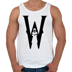 PRINTFASHION W black - Férfi atléta - Fehér