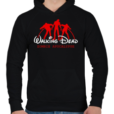 PRINTFASHION Walking Dead - Férfi kapucnis pulóver - Fekete