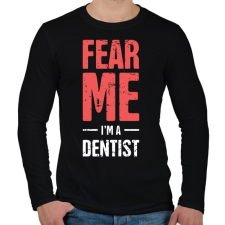 PRINTFASHION Walking dead fogorvos - Férfi hosszú ujjú póló - Fekete férfi póló