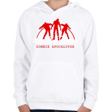 PRINTFASHION Walking Dead - Gyerek kapucnis pulóver - Fehér gyerek pulóver, kardigán
