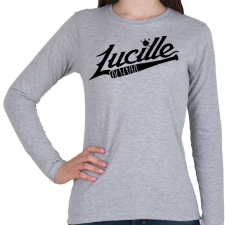 PRINTFASHION Walking Dead - Lucille - Női hosszú ujjú póló - Sport szürke női póló