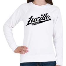 PRINTFASHION Walking Dead - Lucille - Női pulóver - Fehér női pulóver, kardigán