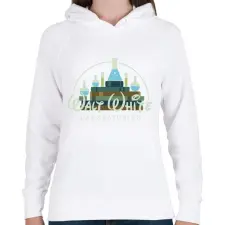 PRINTFASHION Walter White BB - Női kapucnis pulóver - Fehér női pulóver, kardigán