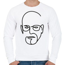 PRINTFASHION Walter White - Férfi pulóver - Fehér