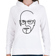 PRINTFASHION Walter White - Női kapucnis pulóver - Fehér női pulóver, kardigán