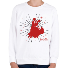 PRINTFASHION Waltz - Keringő - Gyerek pulóver - Fehér