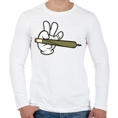PRINTFASHION Wanna join(t)?! - Férfi hosszú ujjú póló - Fehér