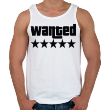 PRINTFASHION WANTED ★★★★★ (GTA) - Férfi atléta - Fehér atléta, trikó