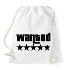 PRINTFASHION WANTED ★★★★★ (GTA) - Sportzsák, Tornazsák - Fehér tornazsák
