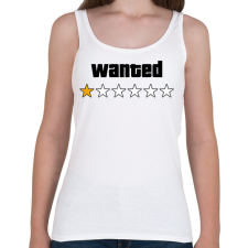 PRINTFASHION Wanted Level 1 - Női atléta - Fehér női trikó