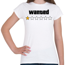 PRINTFASHION Wanted Level 1 - Női póló - Fehér női póló