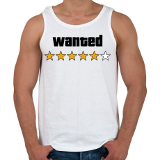 PRINTFASHION Wanted Level 5 - Férfi atléta - Fehér