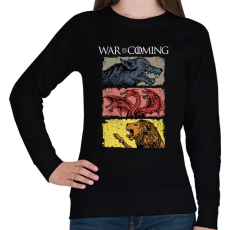 PRINTFASHION War is Coming - Női pulóver - Fekete