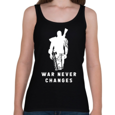 PRINTFASHION War Never Changes - Fallout - Fehér - Női atléta - Fekete